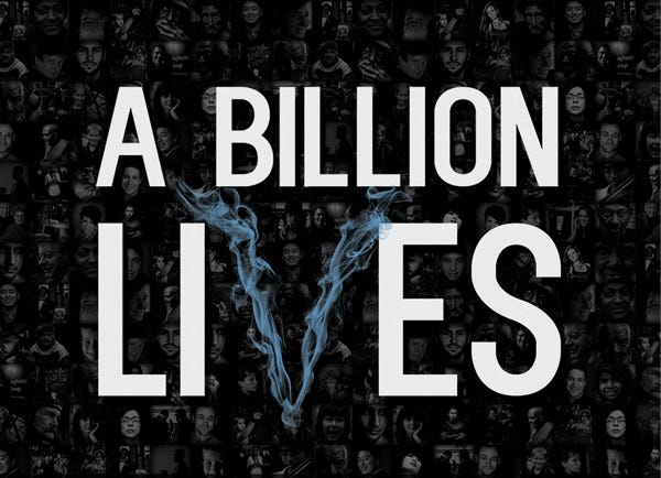 A Billion Lives, A Billion Thanks!