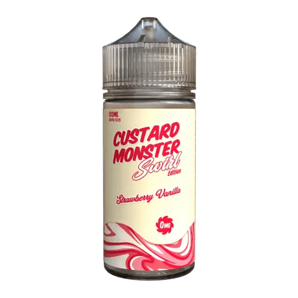 Strawberry Vanilla Custard Monster Swirl Edition eJuice Nicotine Free Strawberry Vanilla Custard Monster Swirl Edition eJuice Nicotine Free