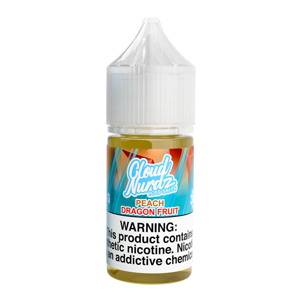 Iced Peach Dragon Fruit Cloud Nurdz Salts 30ml Iced Peach Dragon Fruit Cloud Nurdz Salts 30ml