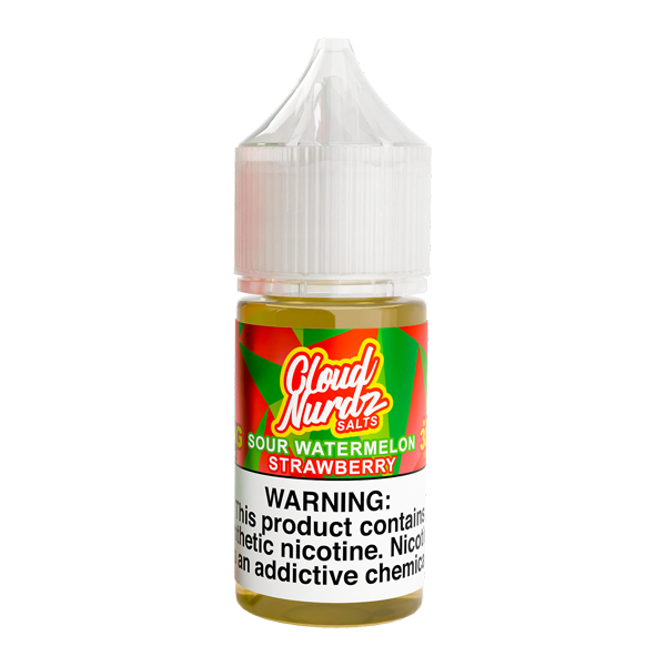 Sour Watermelon Strawberry Cloud Nurdz Salts 30ml
