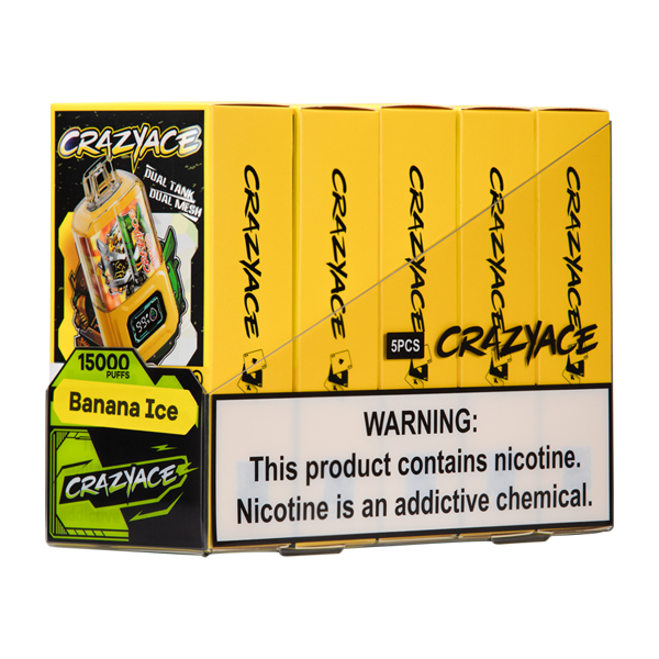 Crazy Aces Banana Ice Vape 5 Pack