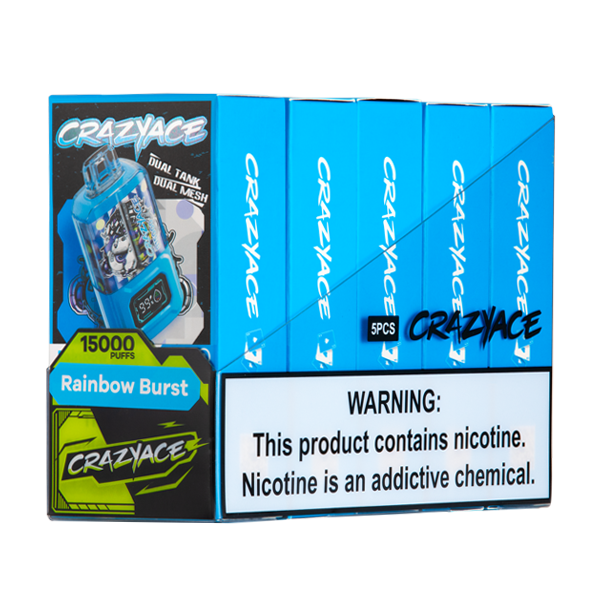 Crazy Aces Rainbow Burst Vape 5 Pack