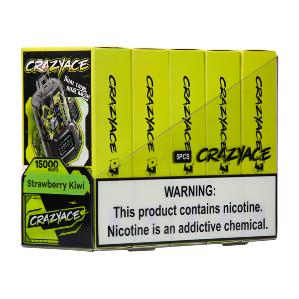 Crazy Aces Strawberry Kiwi Vape 5 Pack