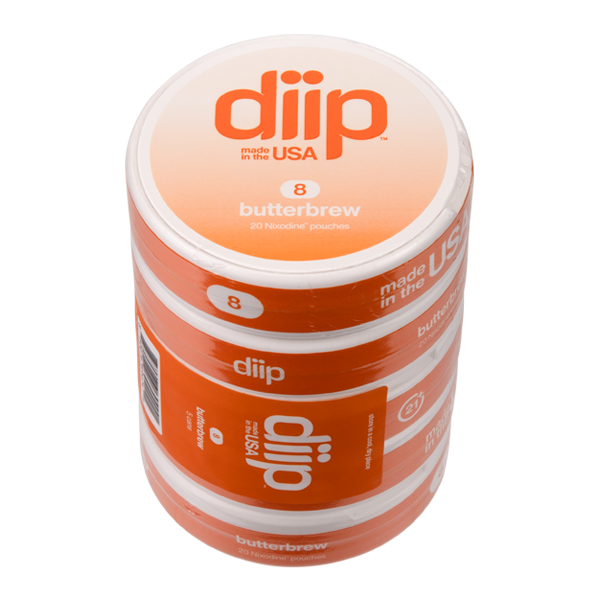 Sleeve of 8 Butterbrew DIIP Reset Nixodine Pouches