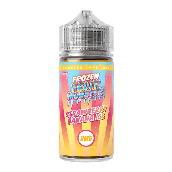 Strawberry Banana Ice MONSTER LABS Frozen Fruit Monster ZERO Nicotine 100ml