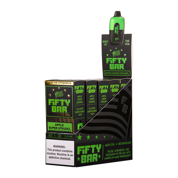 Apple Super Strudel Fifty Bar Vape Bundle