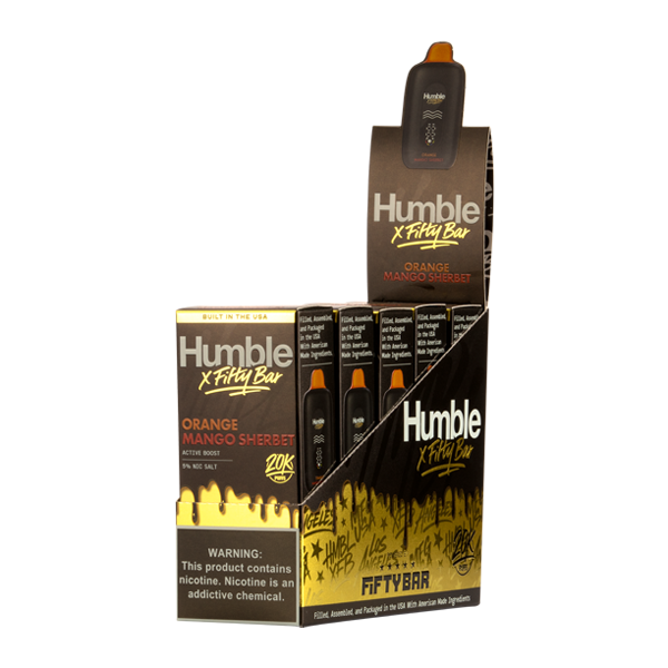 Orange Mango Sherbet HUMBLE X Fifty Bar 20K Disposablesc