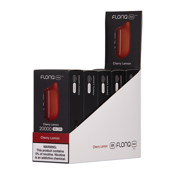 Flonq Max Pro Cherry Lemon no nicotine 5 pack