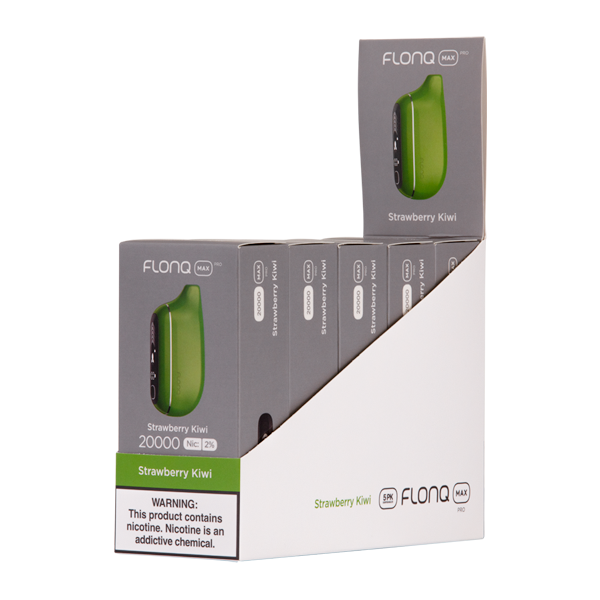 Strawberry Kiwi 2% Flonq Max Pro disposable vape bundle