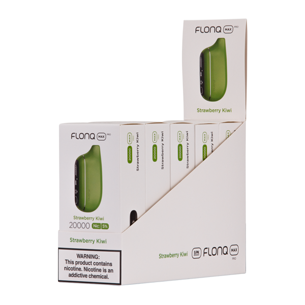 Strawberry Kiwi 5% Flonq Max Pro vape 5 pack