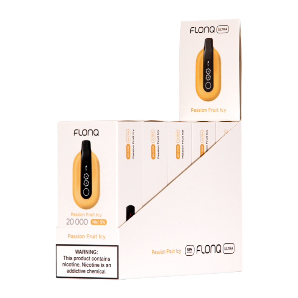 Flonq Max Ultra Passion Fruit Icy vape 5 pack