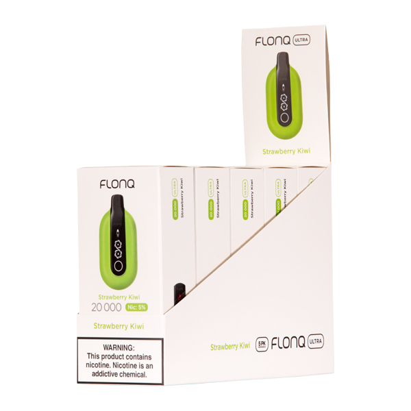 Flonq Max Ultra Strawberry Kiwi vape bundle