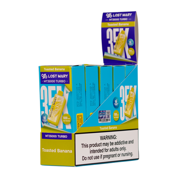 Toasted Banana LOST MARY MT35K TURBO Nixodine Disposables
