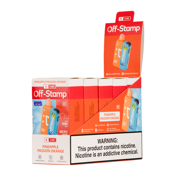 5 Pack of Pineapple Passion Orange OFF STAMP X-Cube Kit CLASSIC