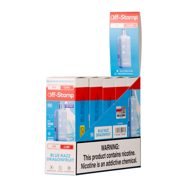 Blue Razz Dragonfruit ICE OFF STAMP X-Cube Disposables