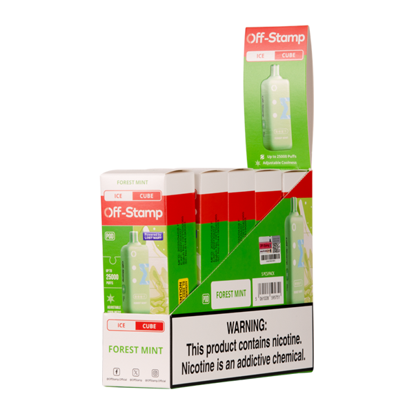 Forest Mint Off Stamp Ice Cube Disposable