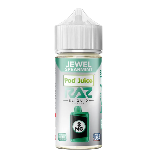 Jewel Spearmint RAZ X POD JUICE 100ml Jewel Spearmint RAZ X POD JUICE 100ml