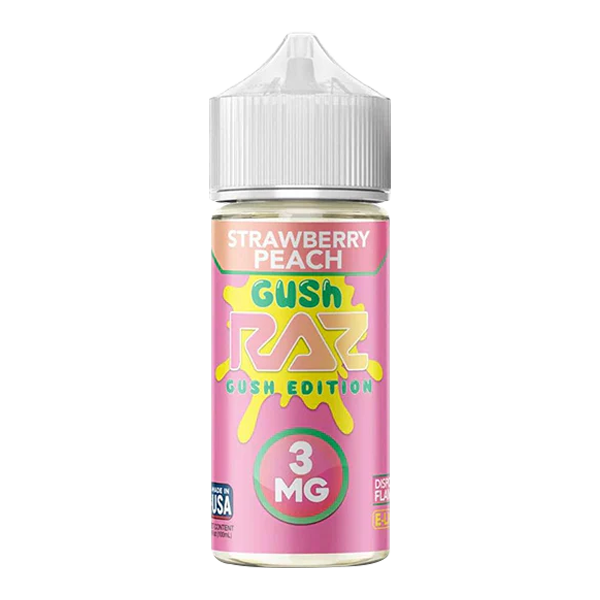 elf bar vape uk Strawberry Peach Gush RAZ X Pod Juice 100ml