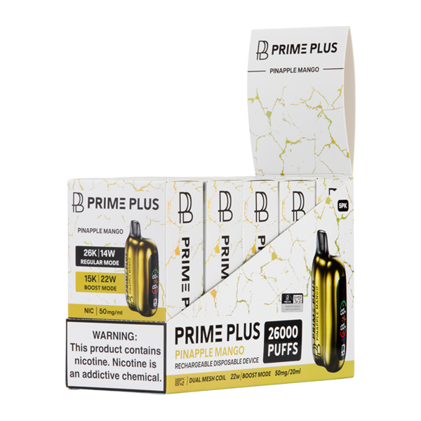 Pineapple Mango Prime Plus vape 5 pack