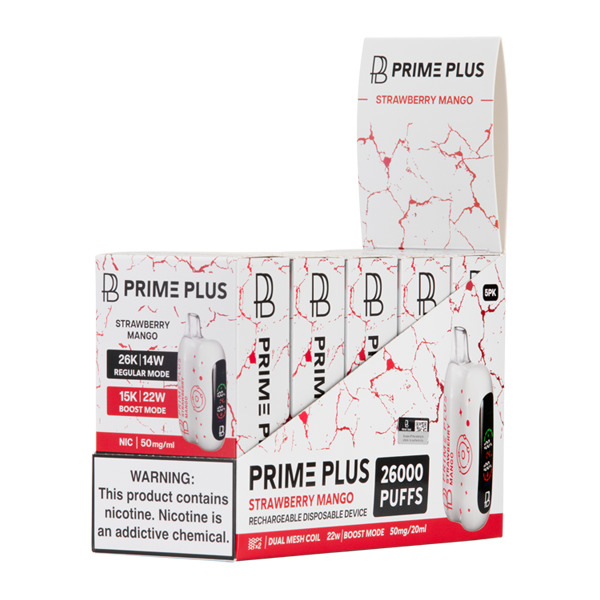 Strawberry Mango Prime Plus vape 5 pack