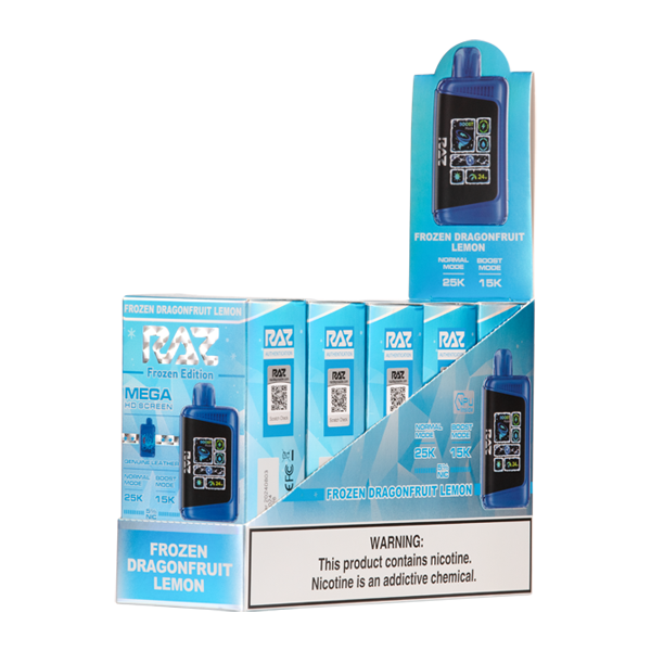 Froze Dragonfruit Lemon *Frozen Edition* RAZ DC25000 Vape 5 pack