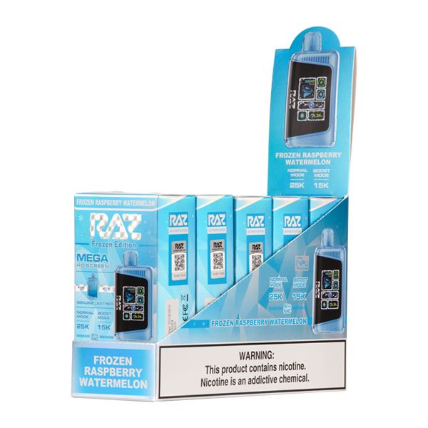 Frozen Raspberry Watermelon *Frozen Edition* RAZ DC25000 Vape 5 pack