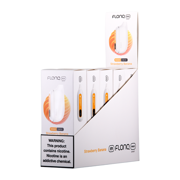 Flonq Max Smart 5 Pack Strawberry Banana 5% Vaping.com