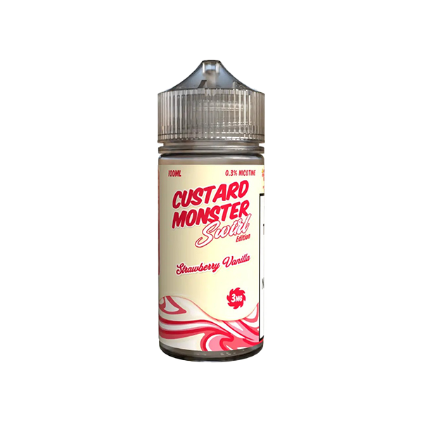 Strawberry Vanilla MONSTER LABS Custard Monster 100ml Swirl Edition