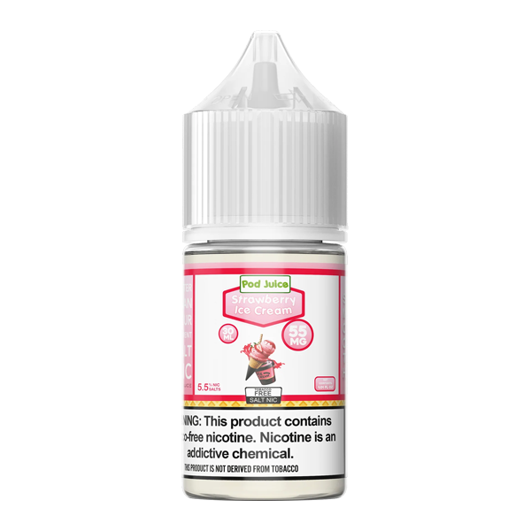 Strawberry Ice Cream Pod Juice | Nic Salt Vape Juice Strawberry Ice Cream Pod Juice | Nic Salt Vape Juice