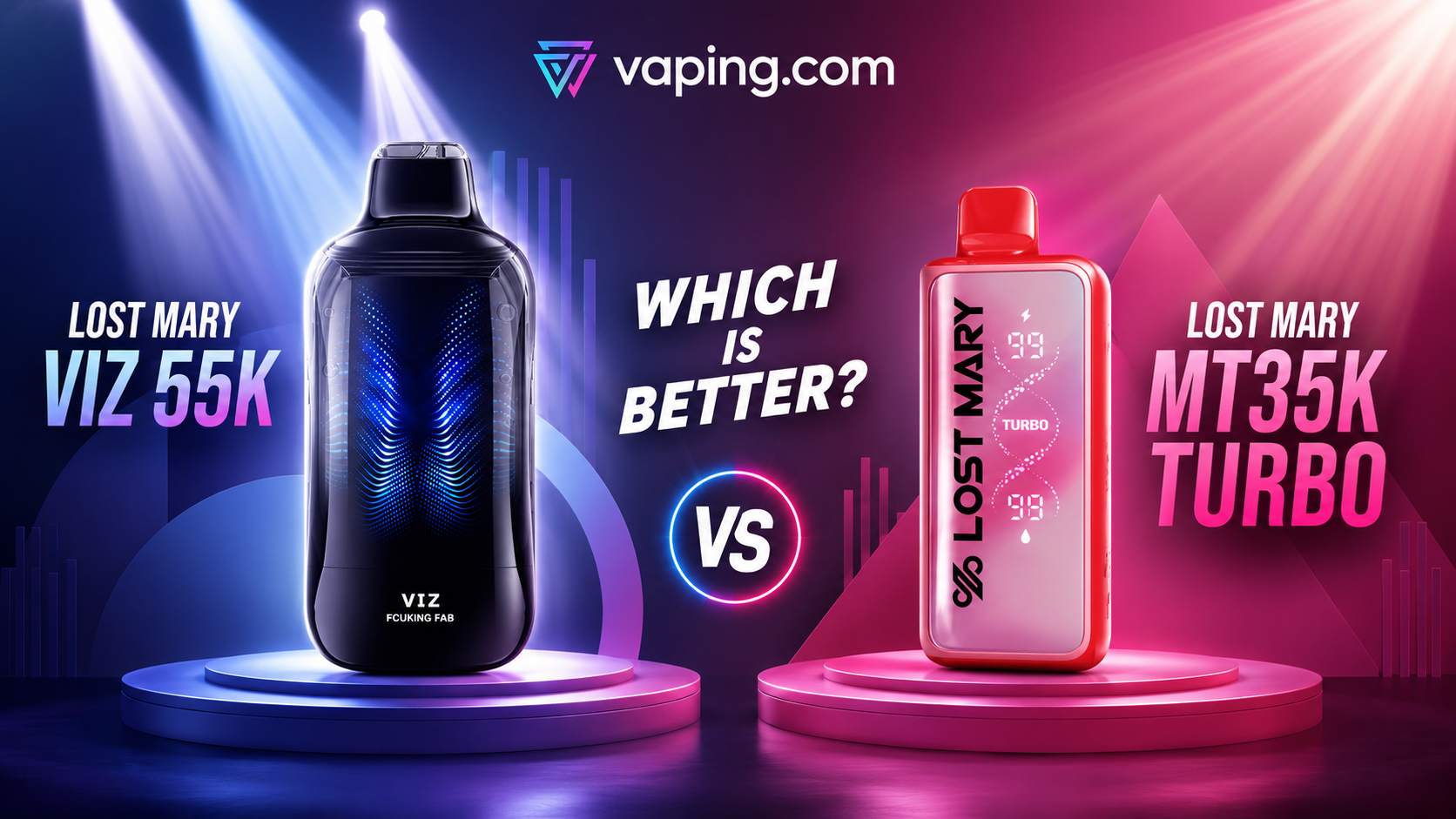 Lost Mary Viz 55K vs Lost Mary MT35K