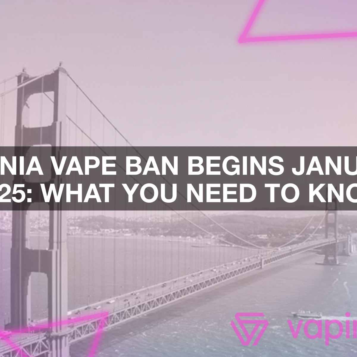 California Vape Ban Begins January 1st, 2025: What You Need to Know