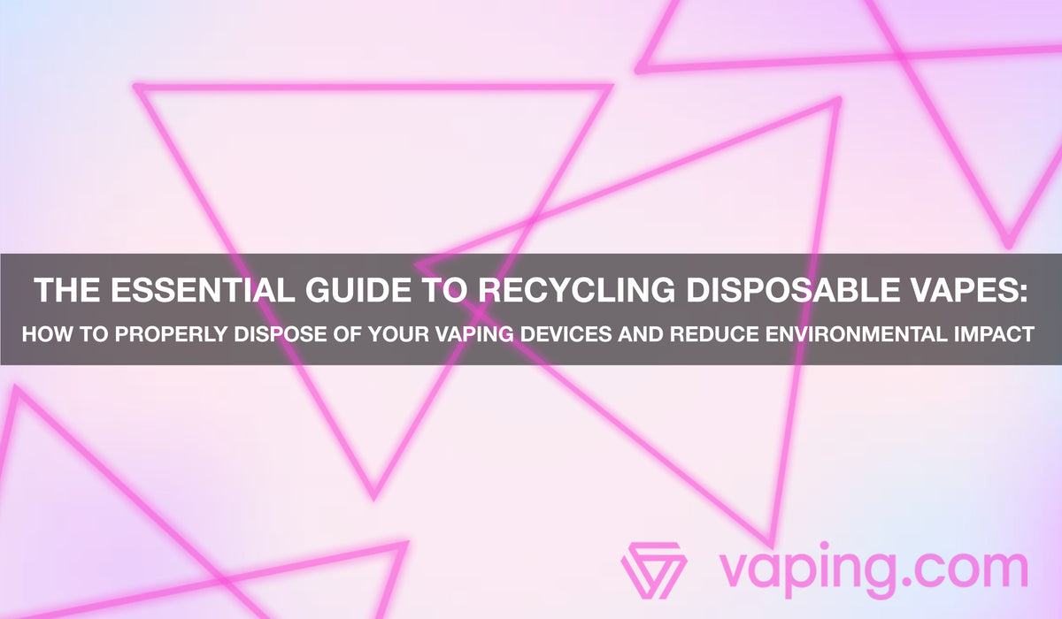The Essential Guide to Recycling Disposable Vapes How to Properly Dis
