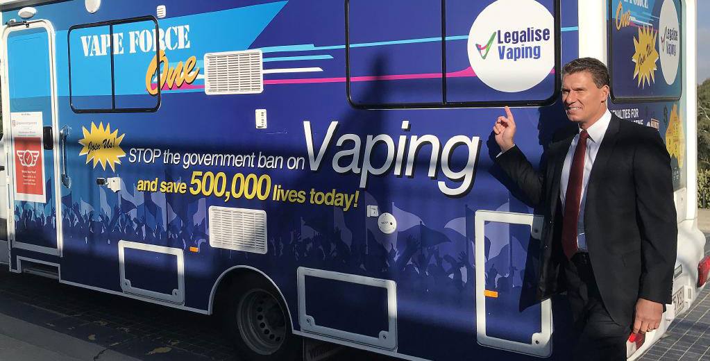 Politician Runs Vape Rings Around Parliament in Valentine's Day Stunt