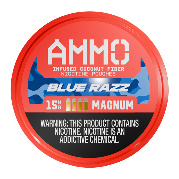 Blue Razz AMMO Pouches (Magnum) for Vaping.com