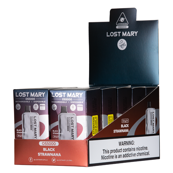 Black Strawnana Lost Mary OS5000 Luster