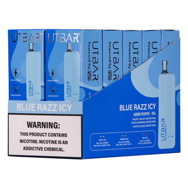 Blue Razz Icy UT Bar Vape Bundle