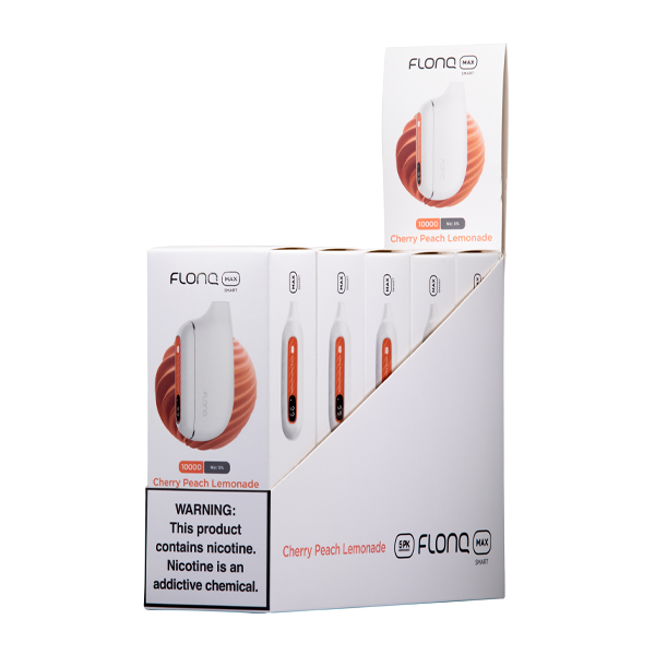 Flonq Max Smart 5% Cherry Peach Lemonade Vape 5 Pack