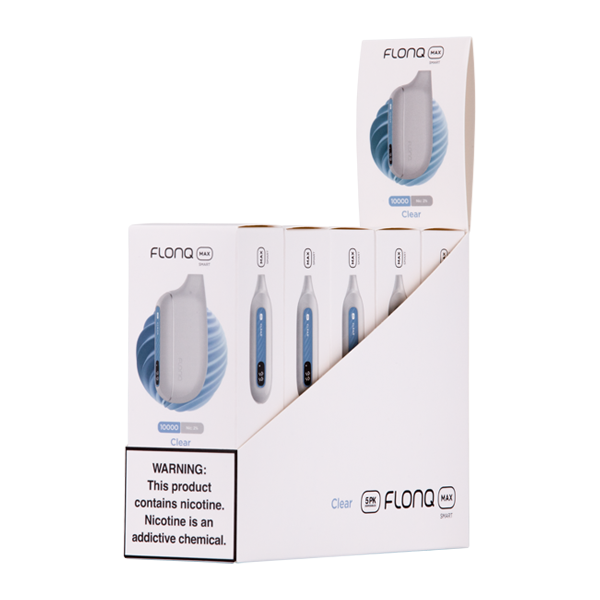 Flonq Max Smart 5 Pack Clear 2% Vaping.com