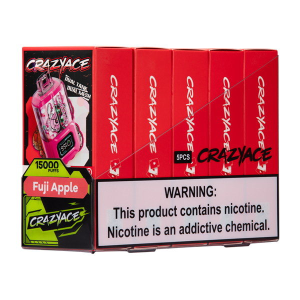 Crazy Aces Fuji Apple Vape 5 Pack