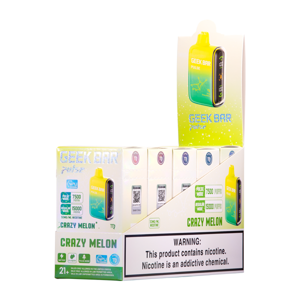 Crazy Melon Geek Bar Pulse Vapes Bundle