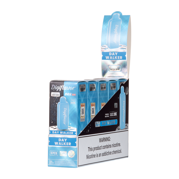 5 Pack of Day Walker DIGIFLAVOR BRK Disposable