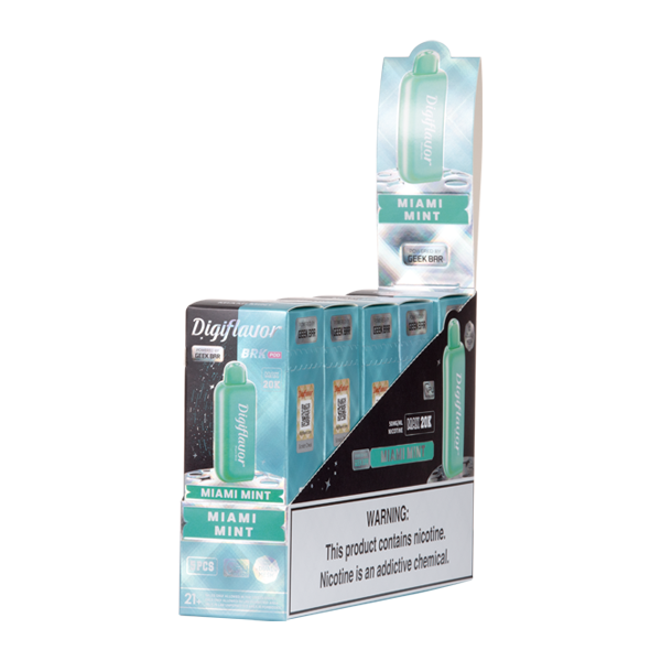 5 Pack of Miami Mint DIGIFLAVOR BRK Disposable