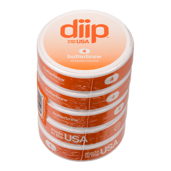 Sleeve of 4 Butterbrew DIIP Reset Nixodine Pouches