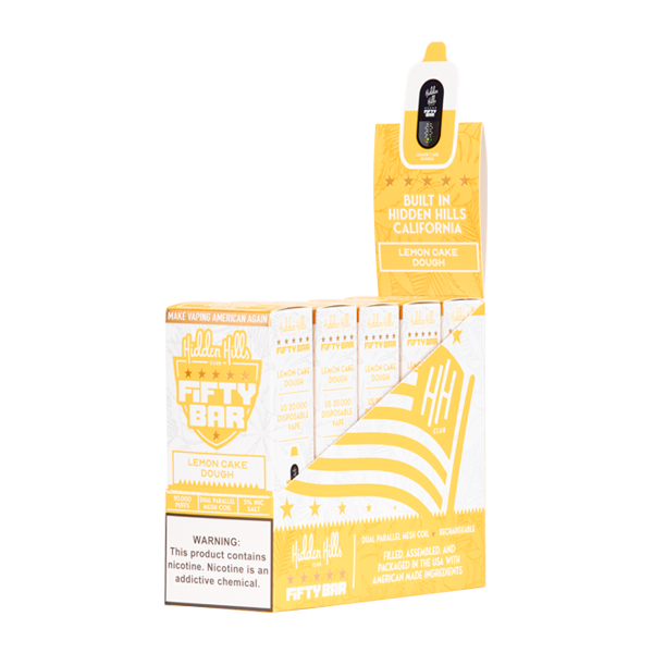 5 Pack of Lemon Cake Dough HIDDEN HILLS X Fifty Bar 20K