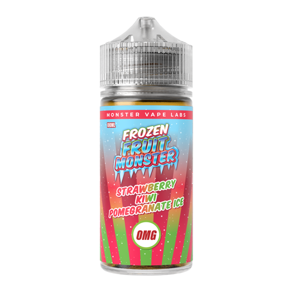 Strawberry Kiwi Pomegranate Ice MONSTER LABS Frozen Fruit Monster ZERO Nic 100ml