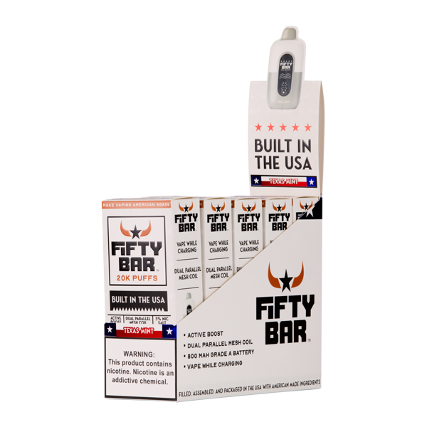 Texas Mint FIFTY BAR 20K Vapes