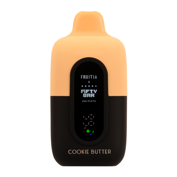 Cookie Butter FRUITIA X Fifty Bar 20K Vape Cookie Butter FRUITIA X Fifty Bar 20K Vape