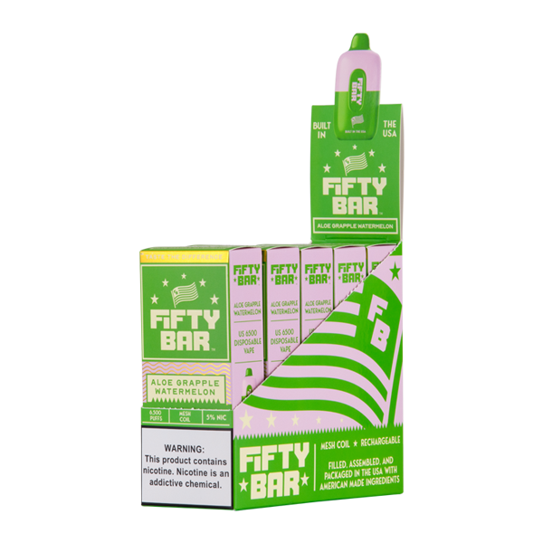 Aloe Grapple Watermelon Fifty Bar Vape Bundle