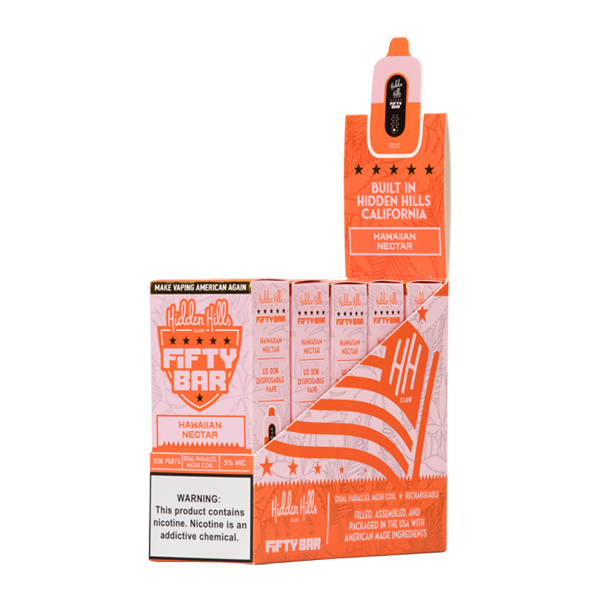 Hawaiian Nectar Hidden Hills X Fifty Bar Vape Bundle