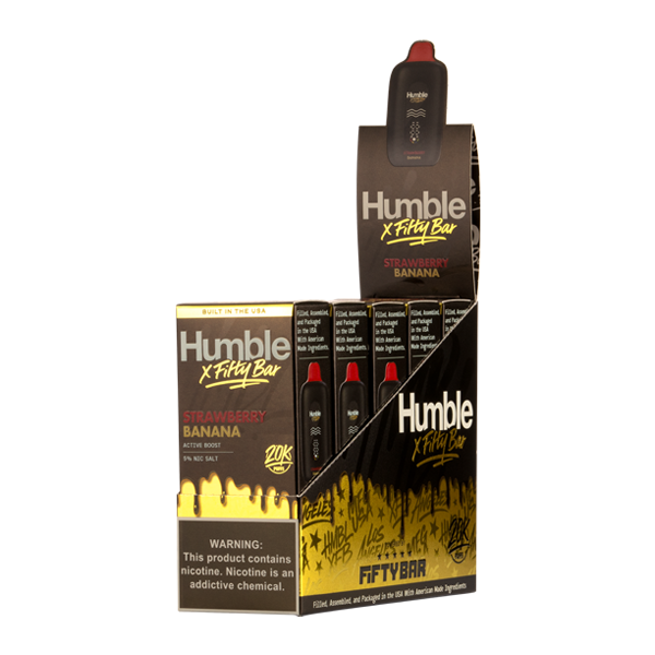Strawberry Banana HUMBLE X Fifty Bar 20K Disposables